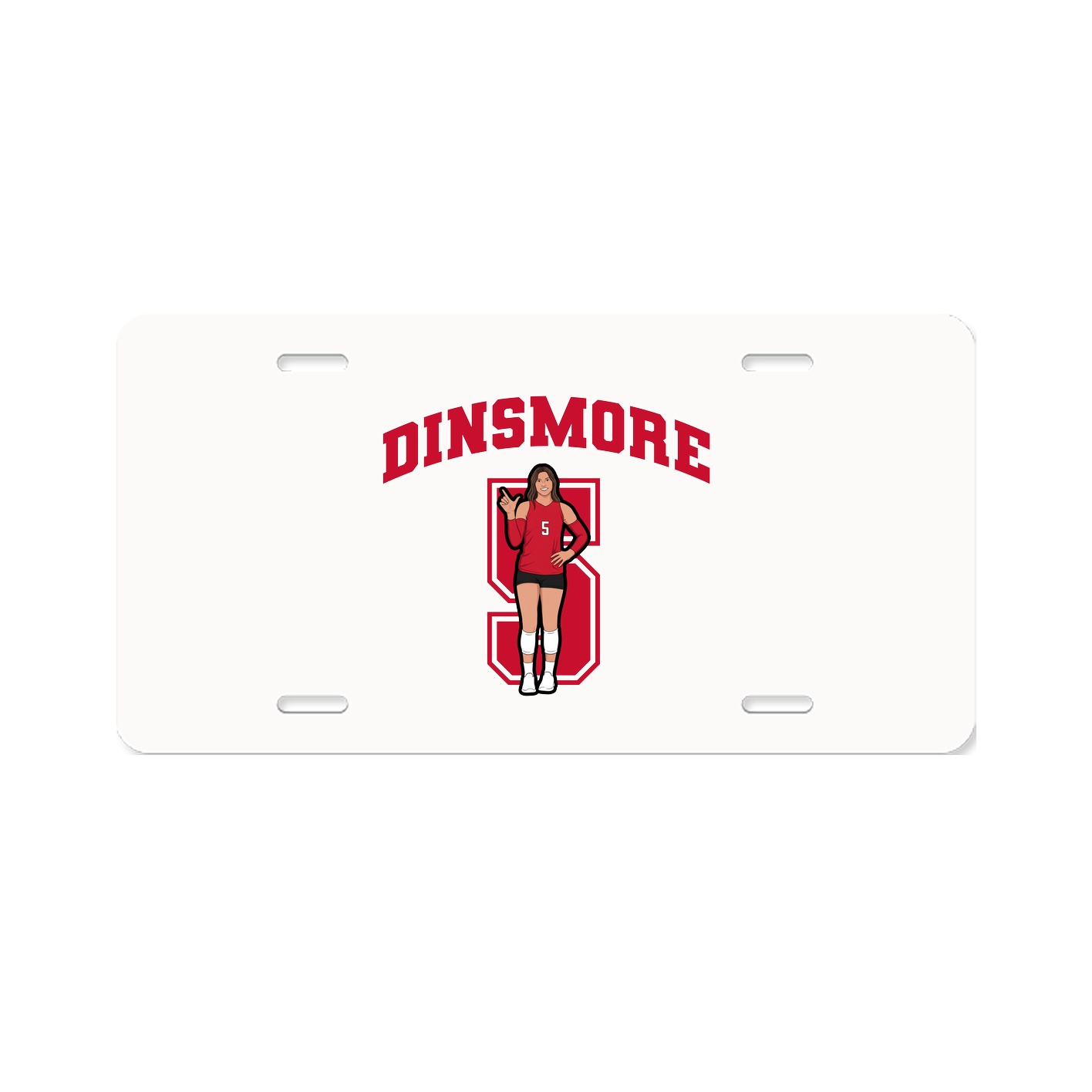License Plate — Number in Classic
