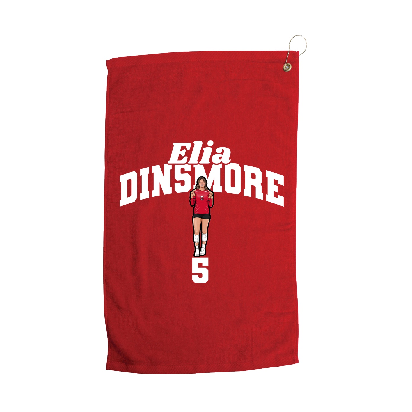 Golf Towel — Signature Arch in Red