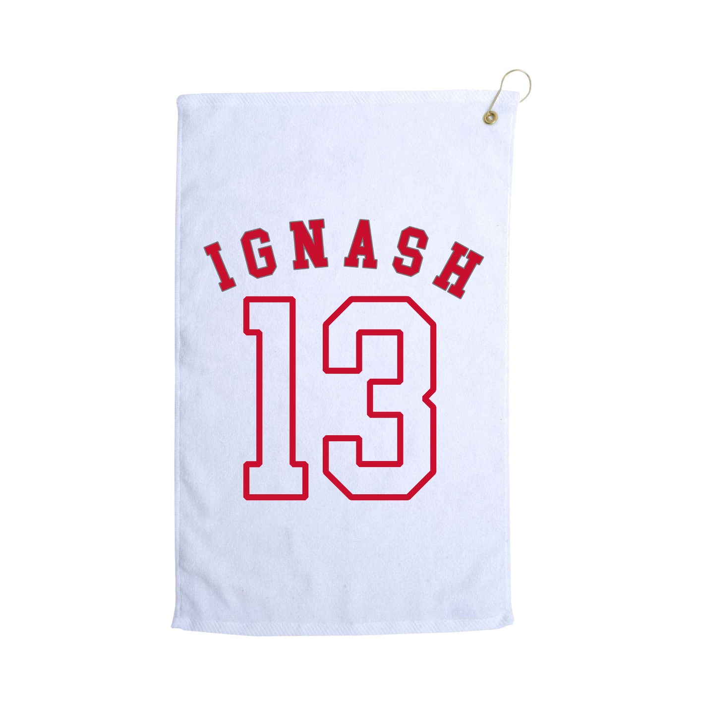 Golf Towel — Shirsey Arch in White