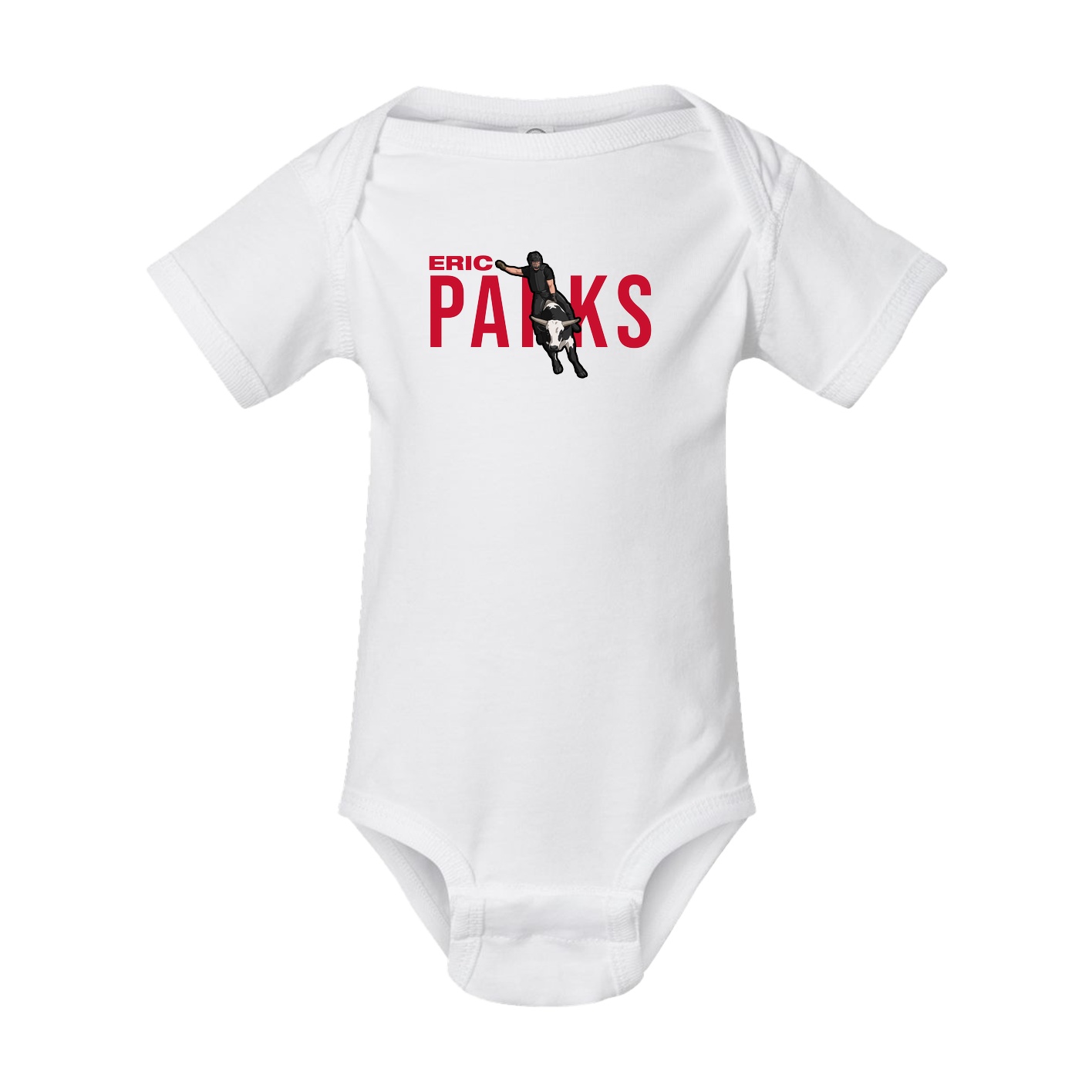 Baby Onesie — Player Name in White