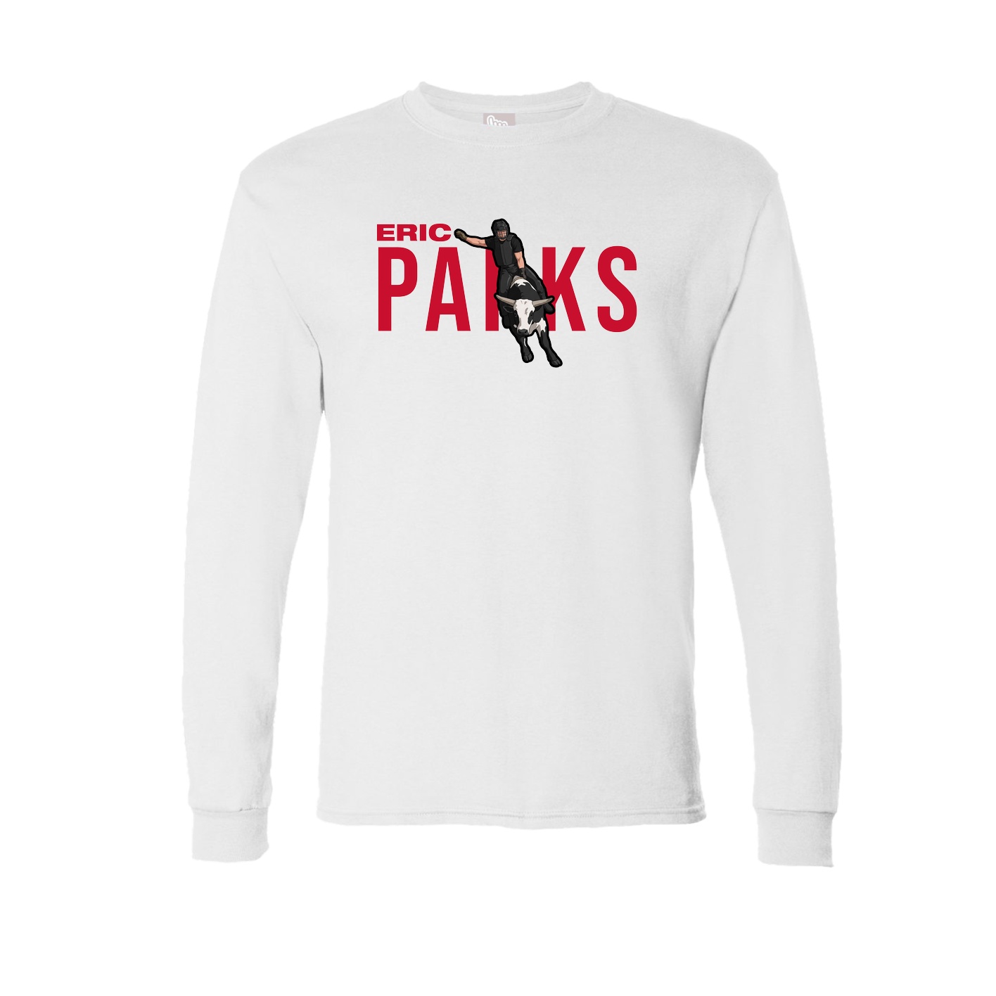 Long Sleeve Tee — Player Name in White