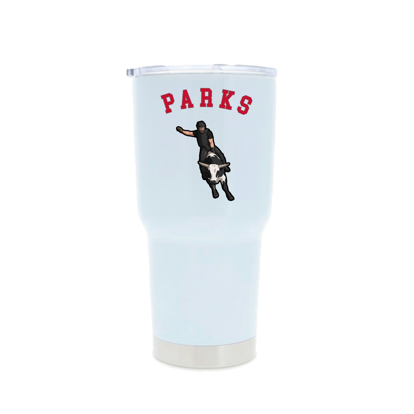 30oz Stainless Steel Tumbler — Shirsey Arch in White