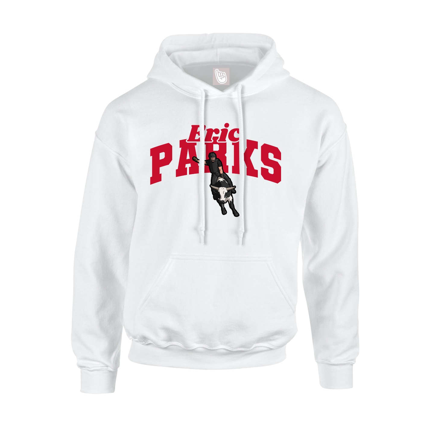 Hoodie — Signature Arch in White