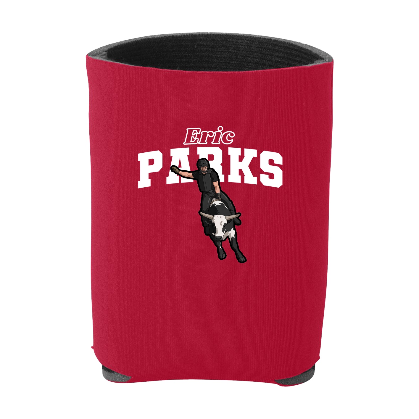 Can Holder — Name Arch in Red