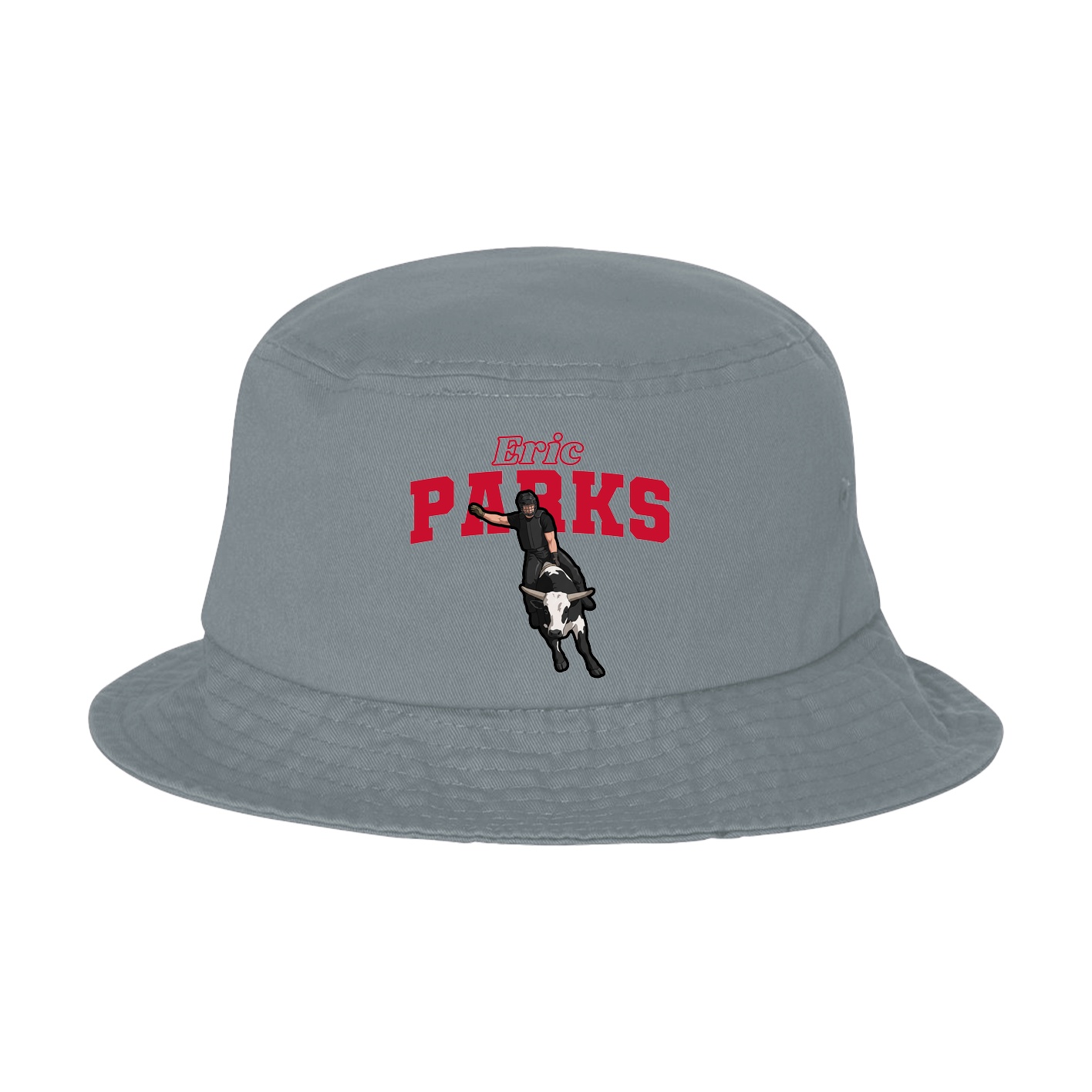 Bucket Cap — Name Arch in Grey