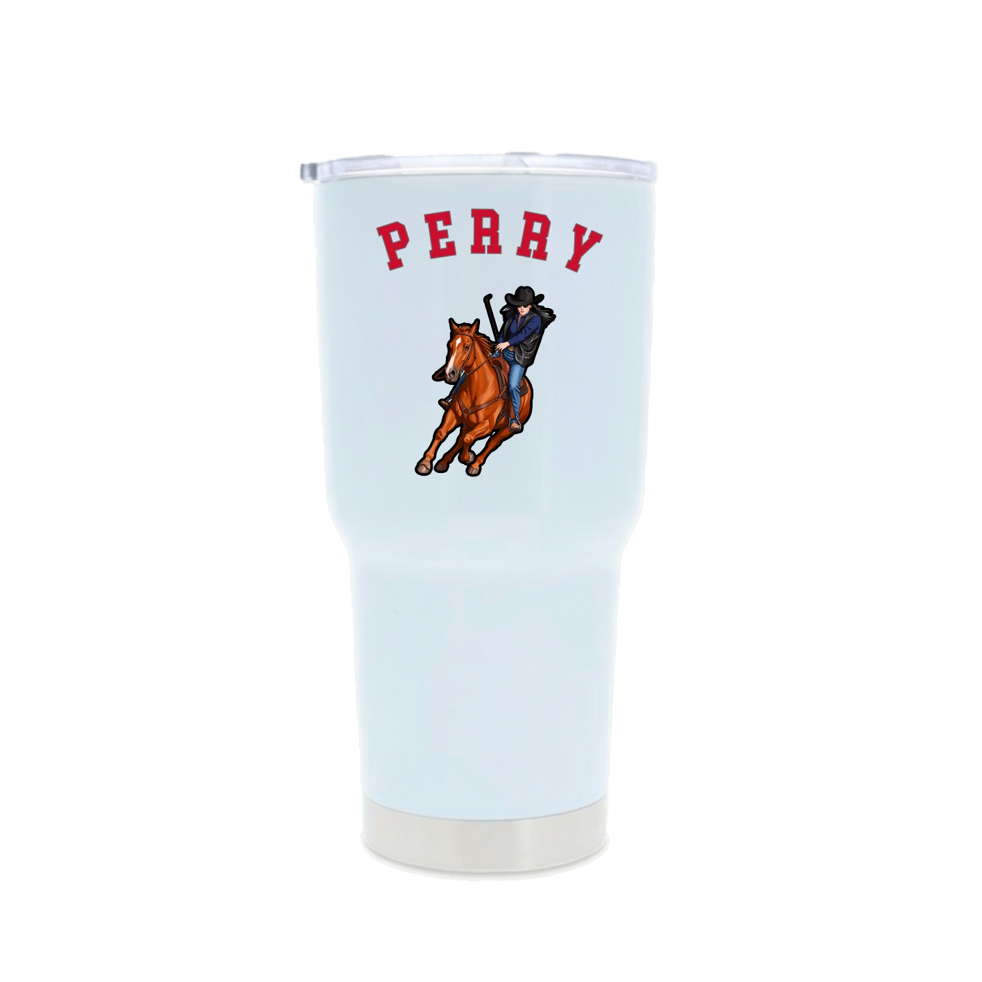 30oz Stainless Steel Tumbler — Shirsey Arch in White