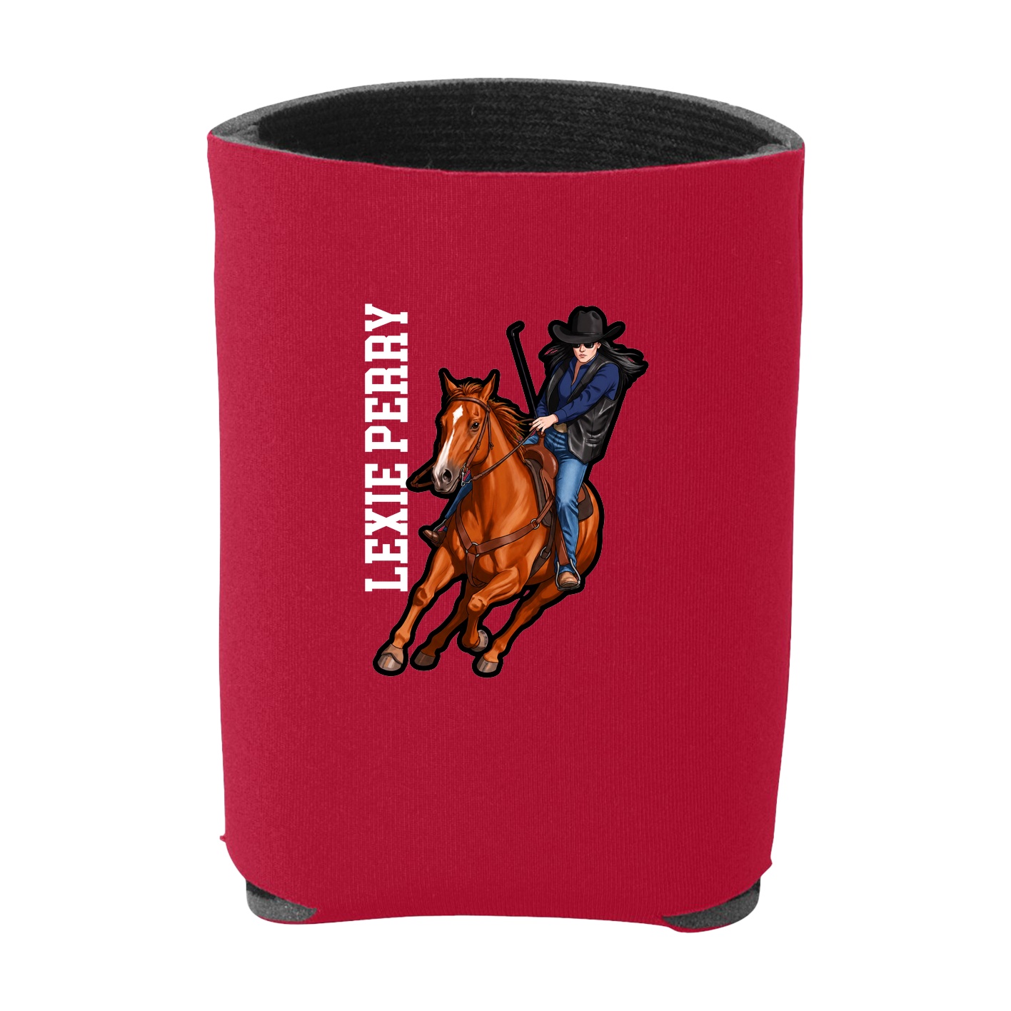 Can Holder — Name Vertical in Red