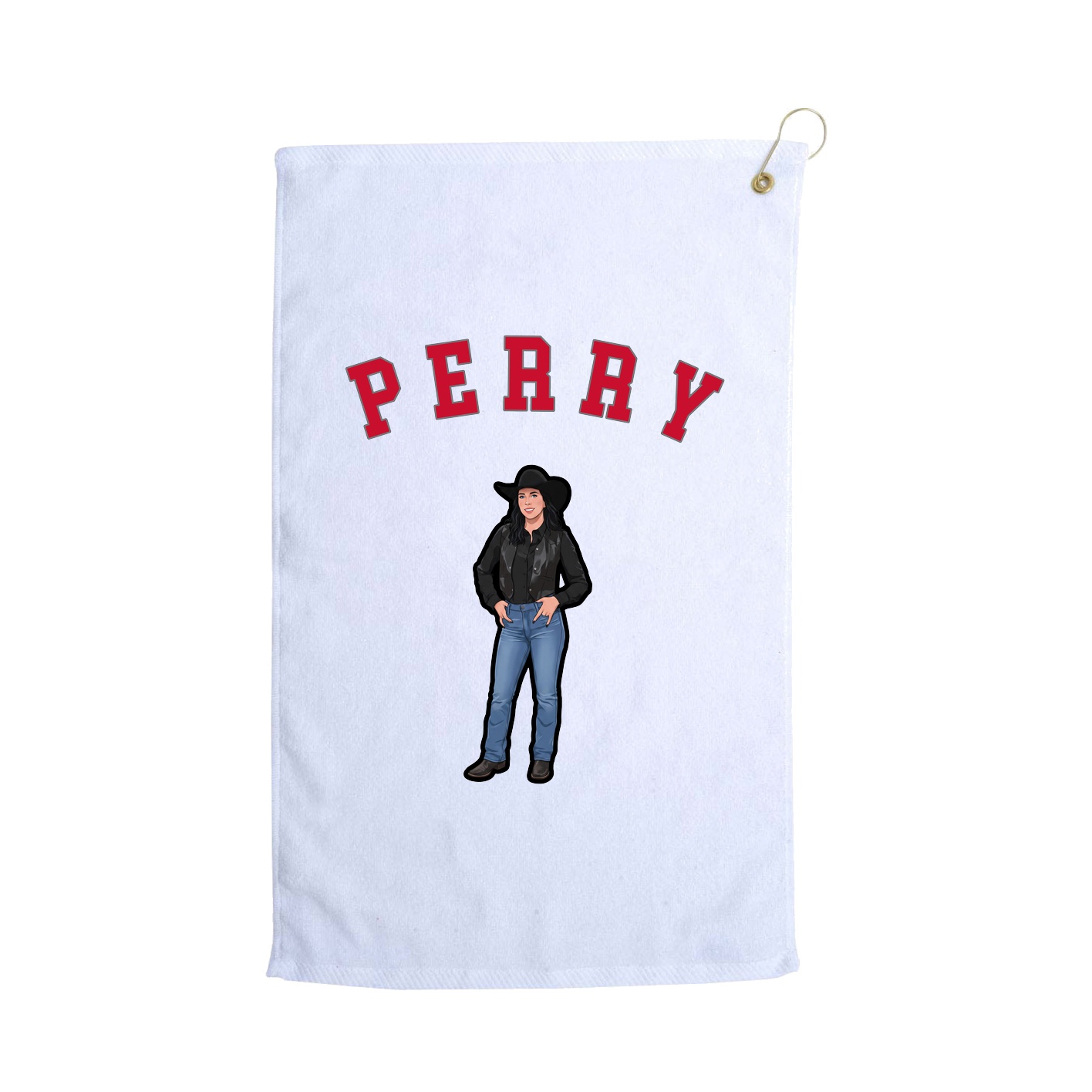 Golf Towel — Shirsey Arch in White