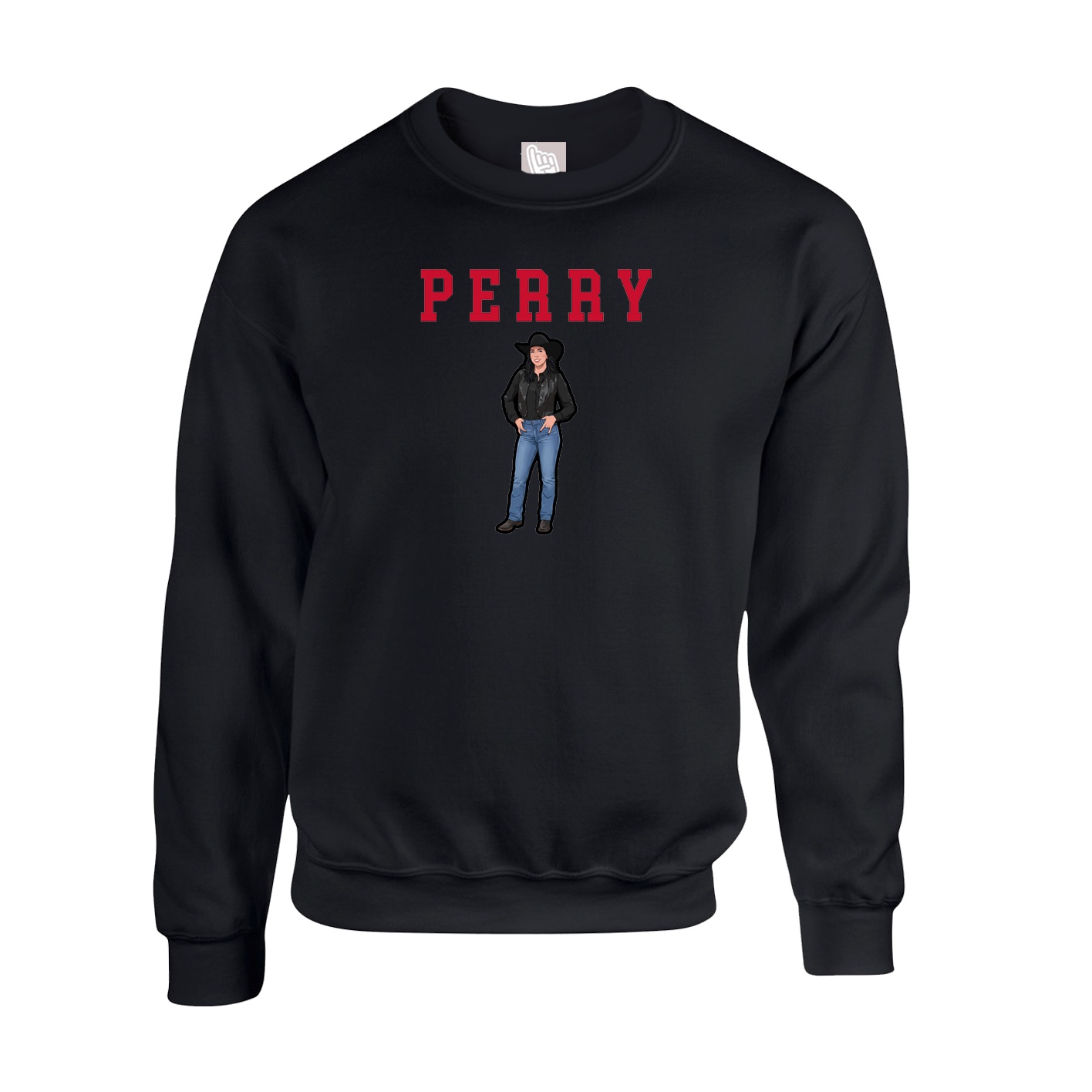 Fleece Crew — Shirsey in Black