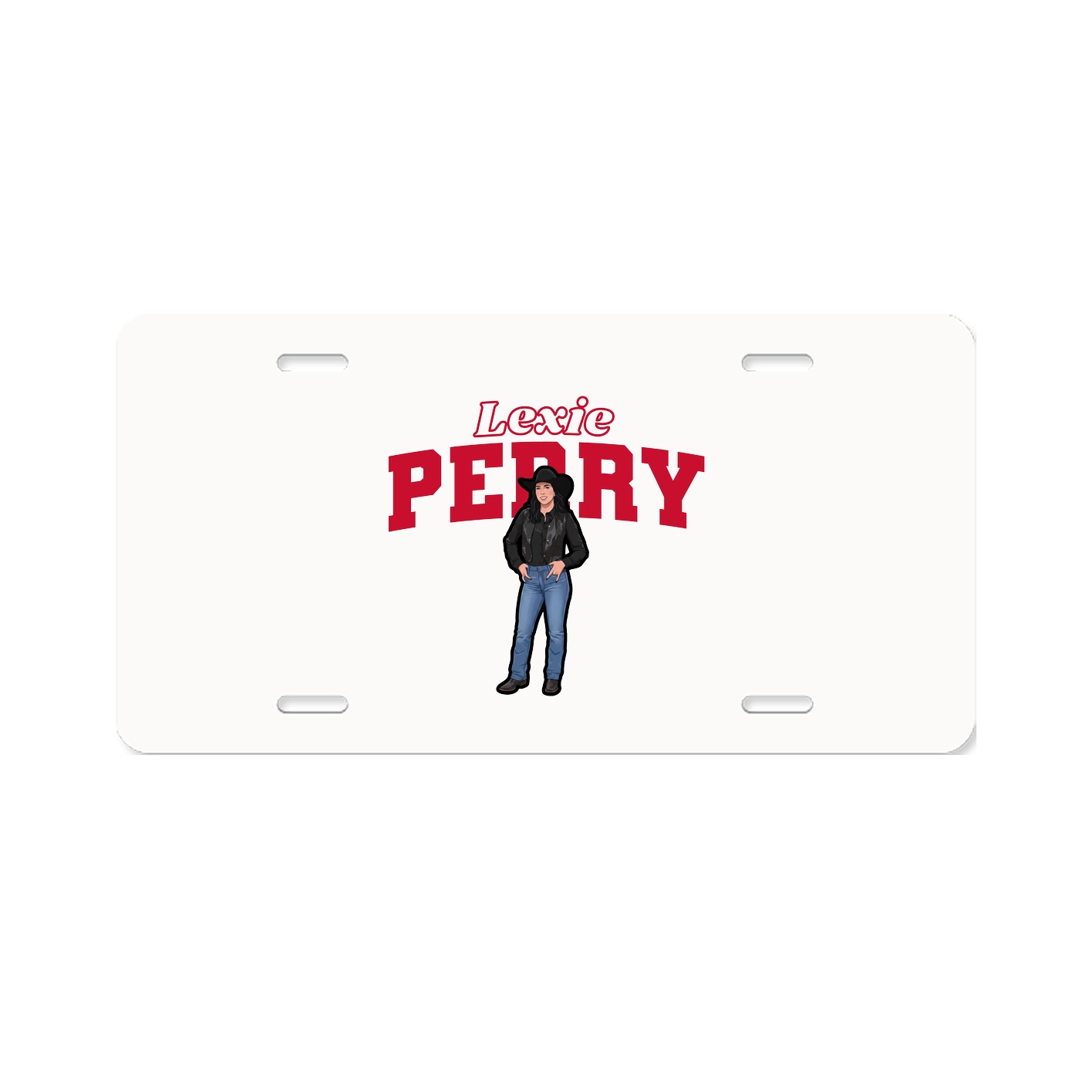 License Plate — Name Arch in Classic