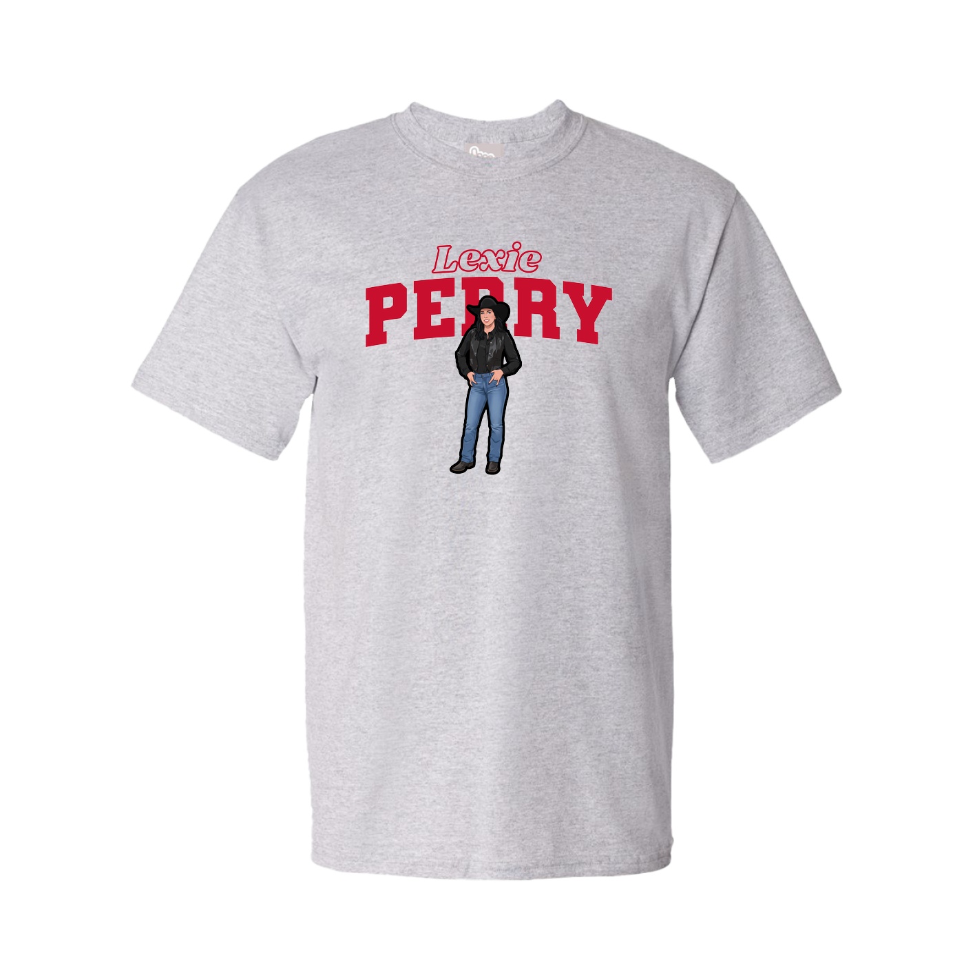 Youth Tee — Name Arch in Grey