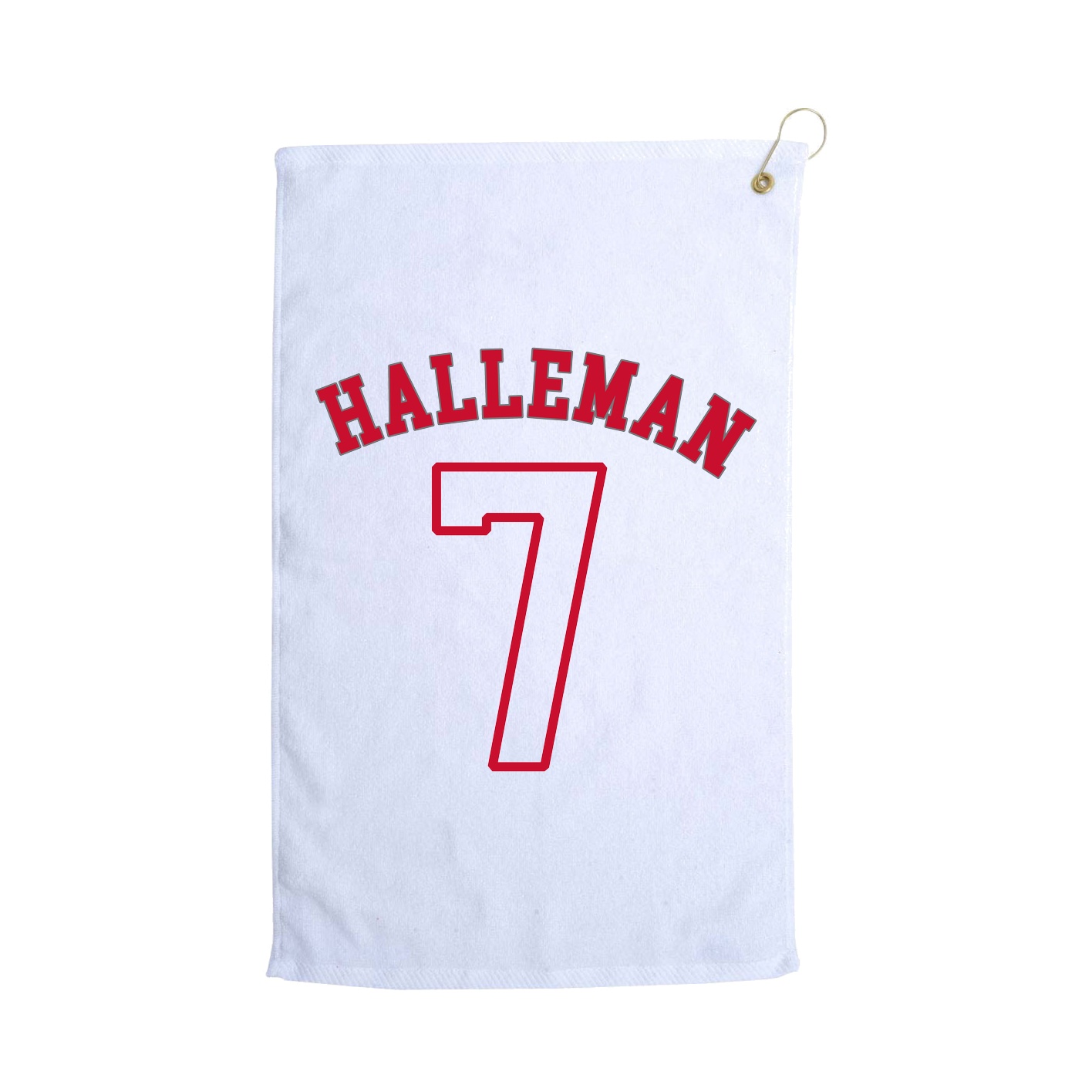 Golf Towel — Shirsey Arch in White