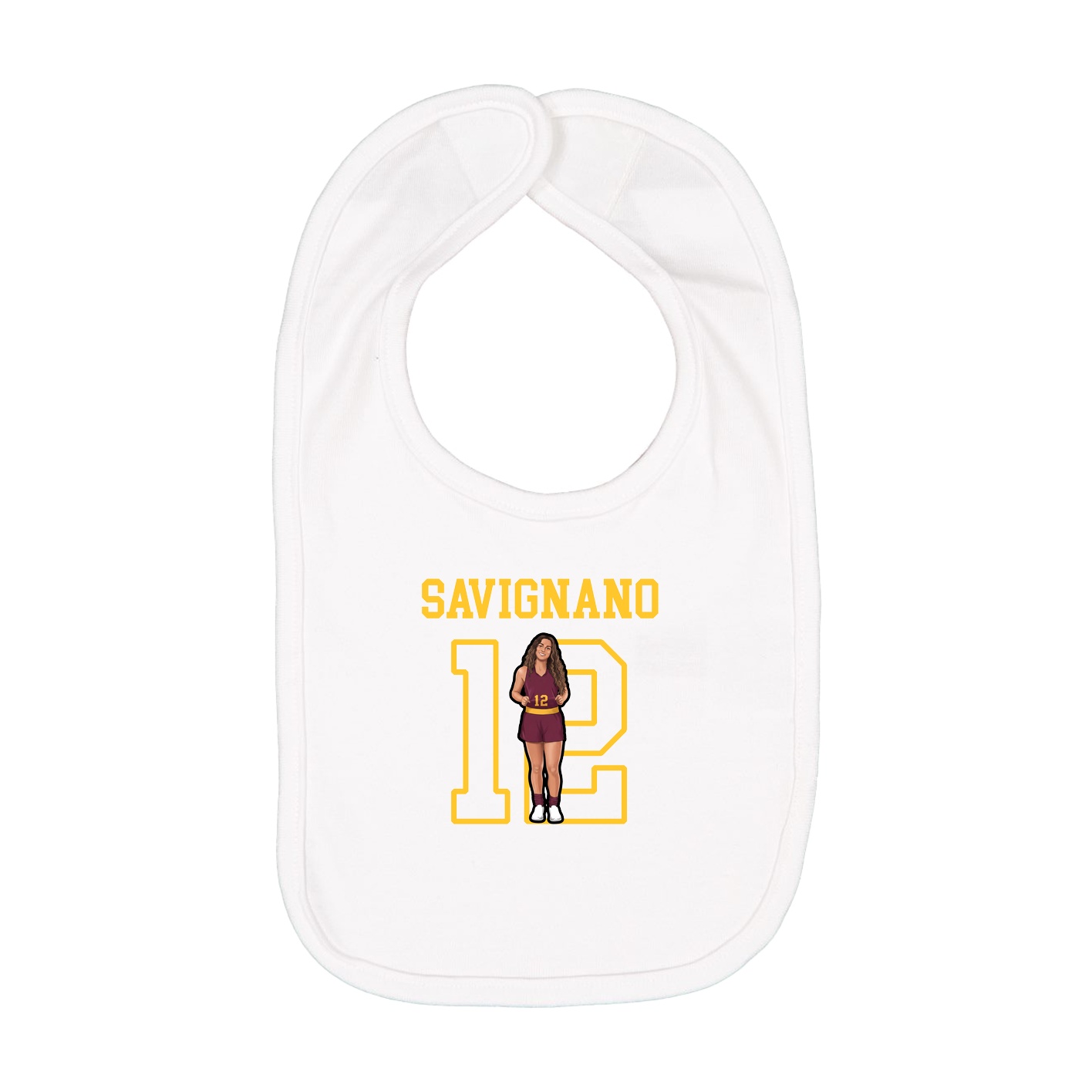 Infant Bib — Shirsey in White