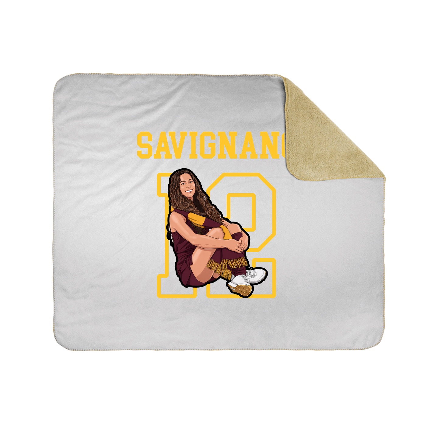 Throw Blanket — Shirsey in White