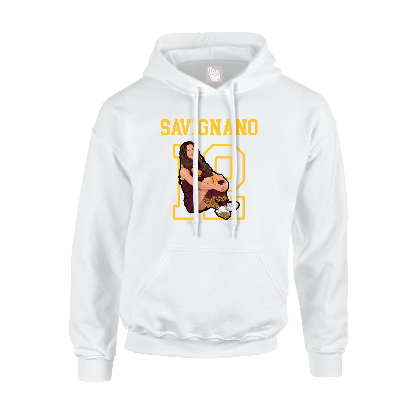 Hoodie — Shirsey in White