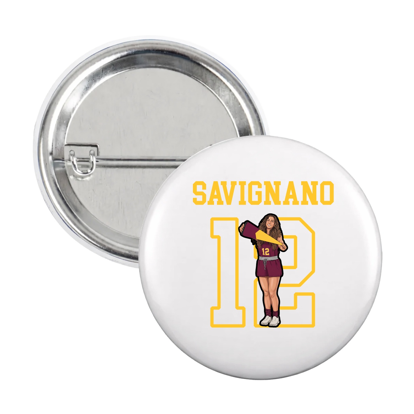 Game Day Button — Shirsey in White