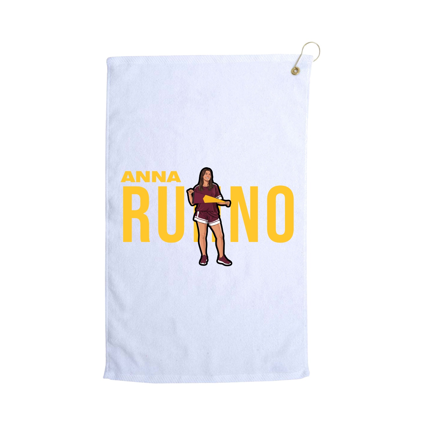 Golf Towel — Player Name in White