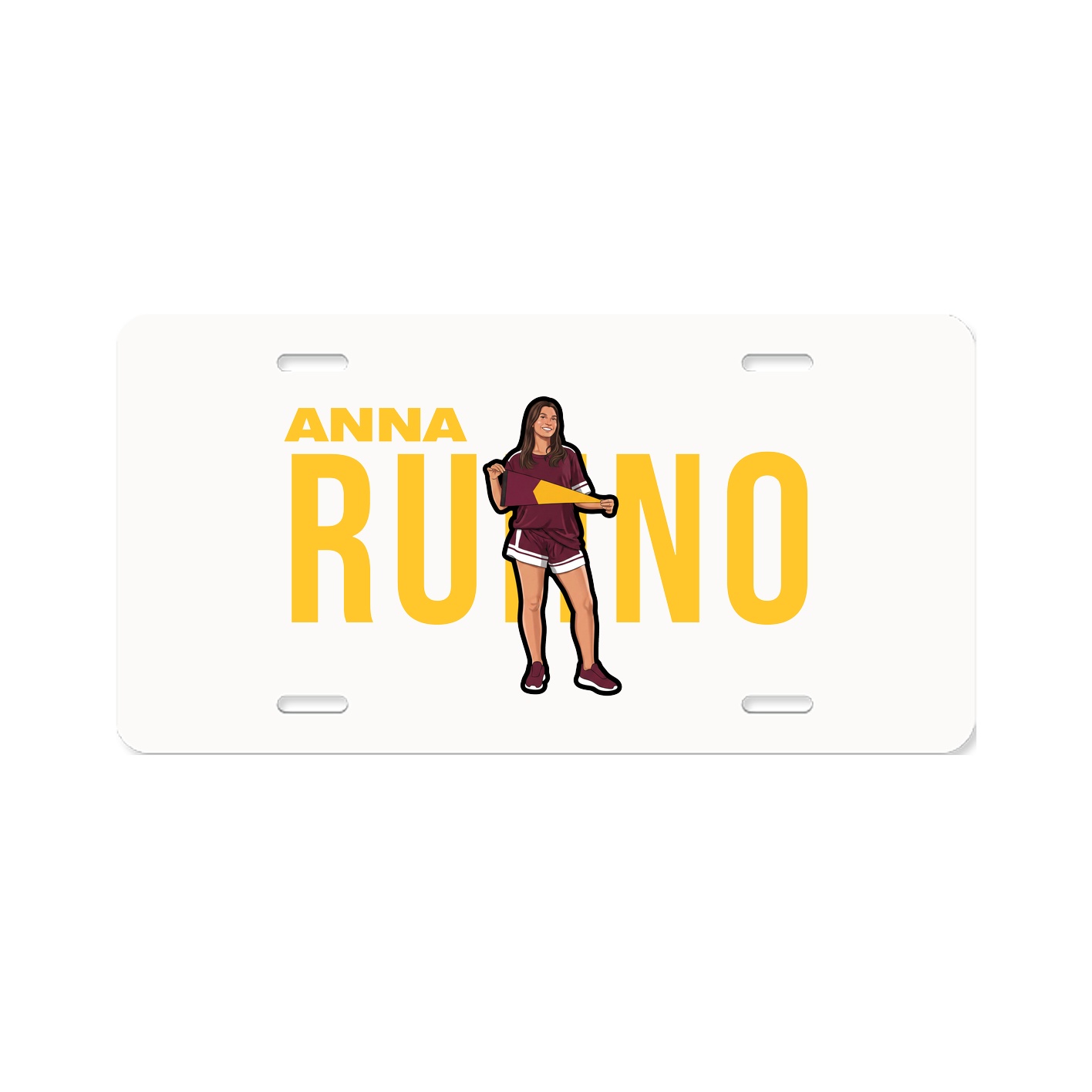 License Plate — Player Name in Classic