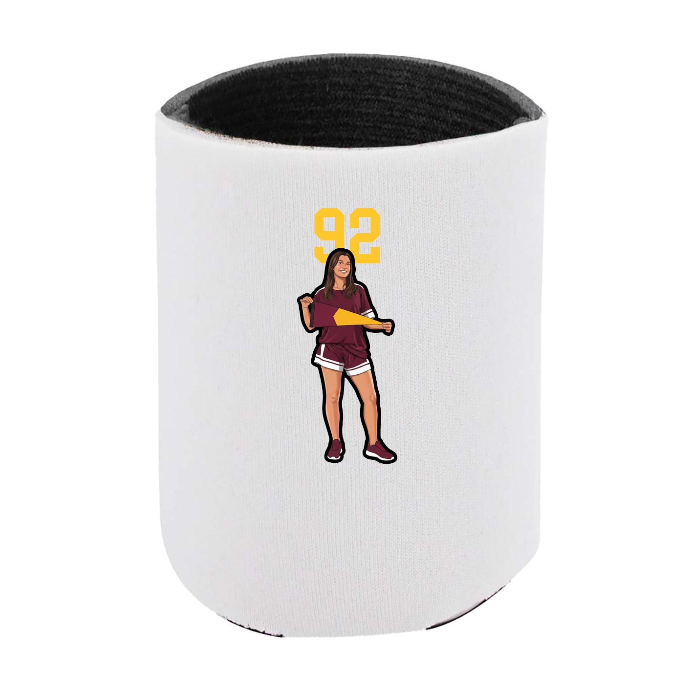 Can Holder — Number Top in White