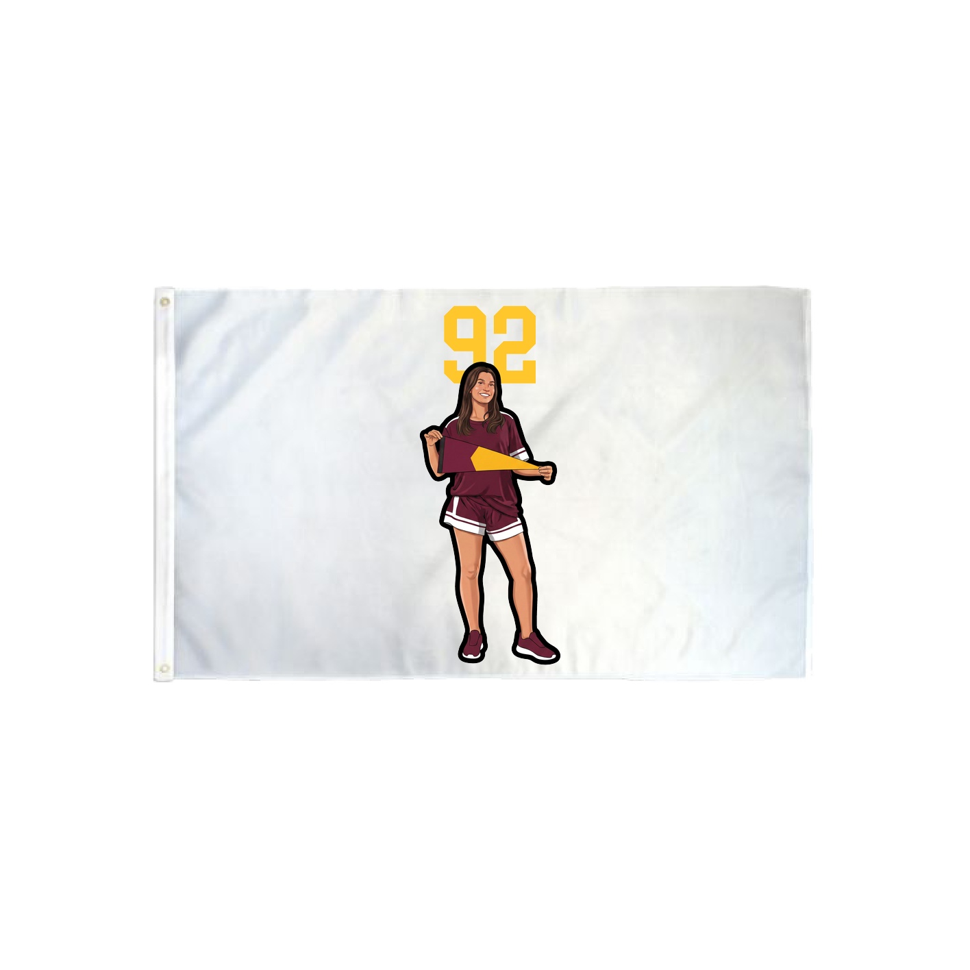 3x5 Flag — Number Top in Classic