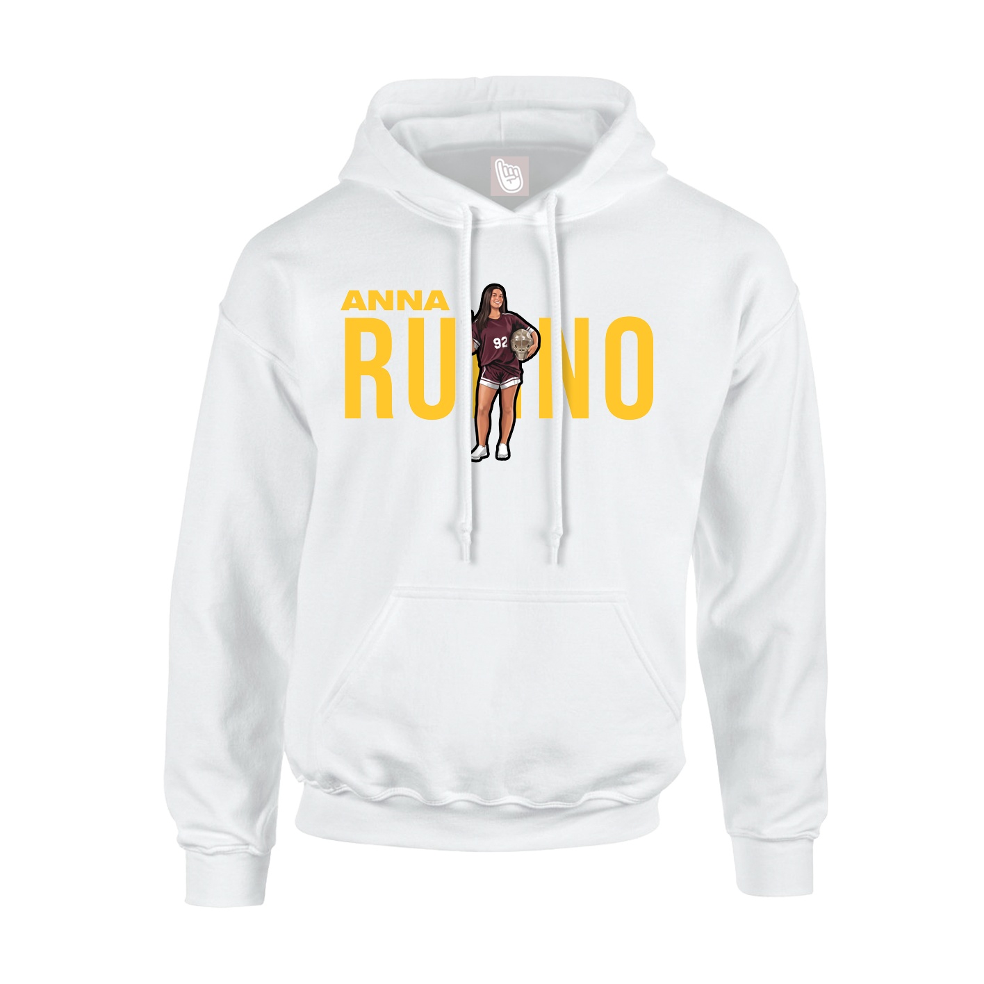 Hoodie — Player Name in White