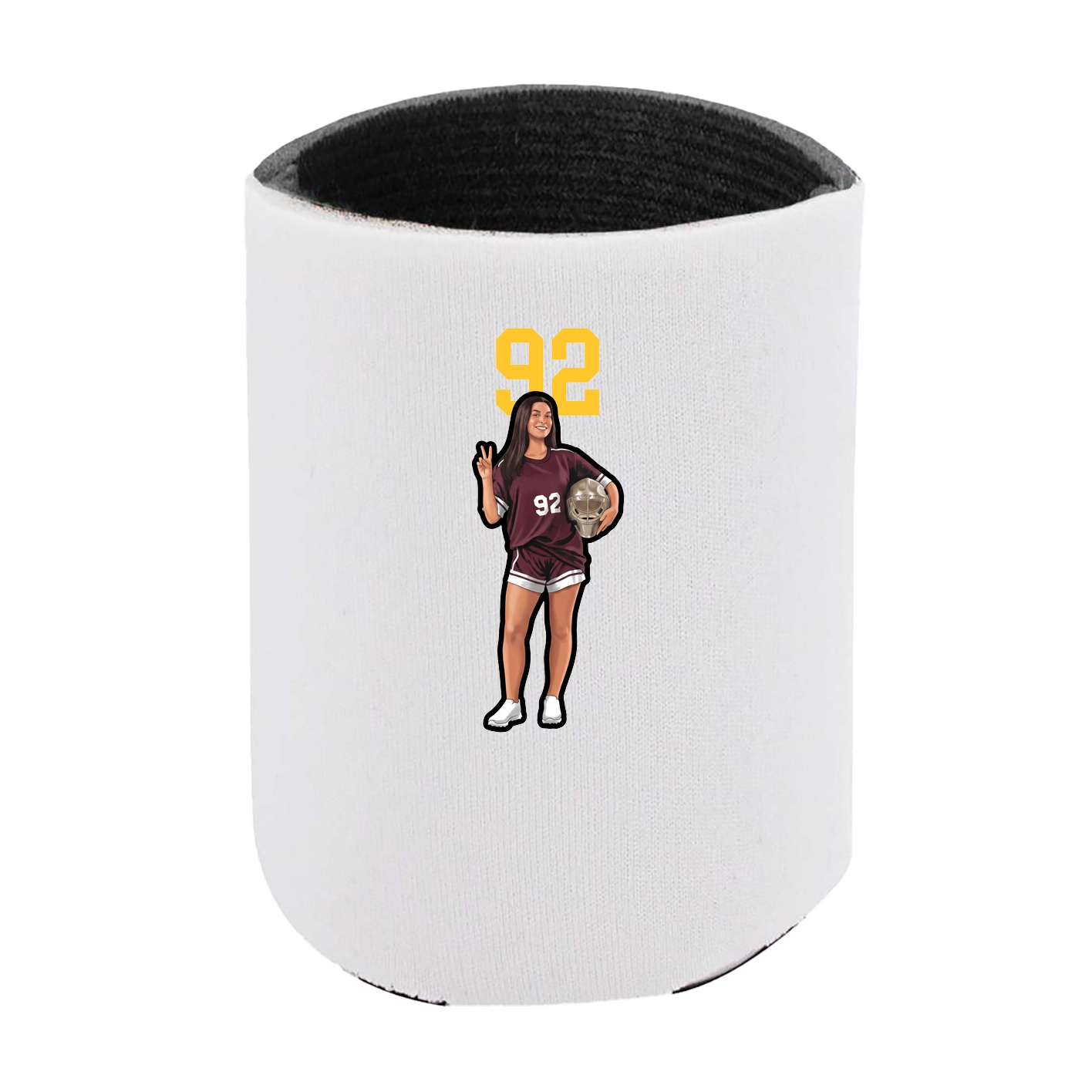 Can Holder — Number Top in White