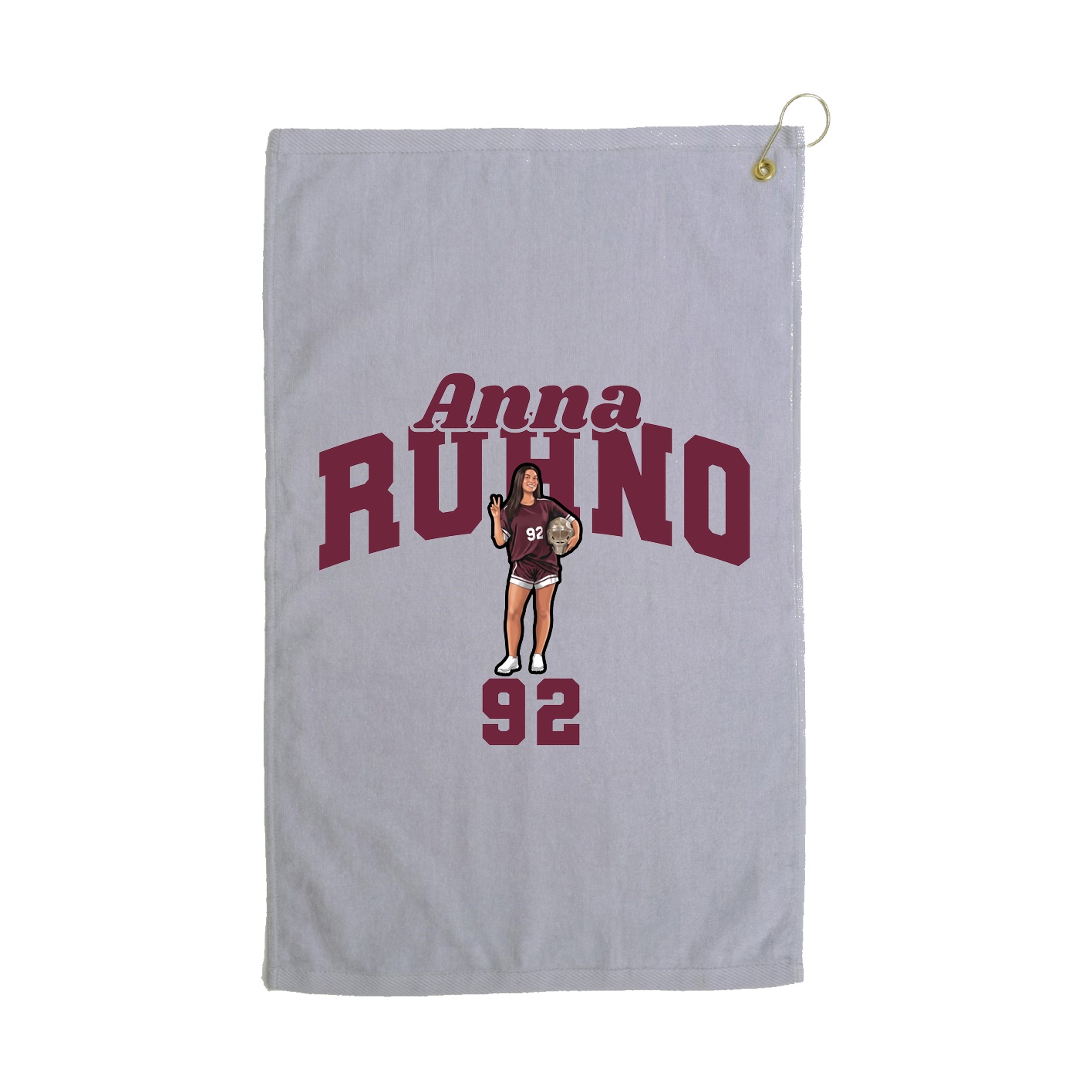 Golf Towel — Signature Arch in Grey