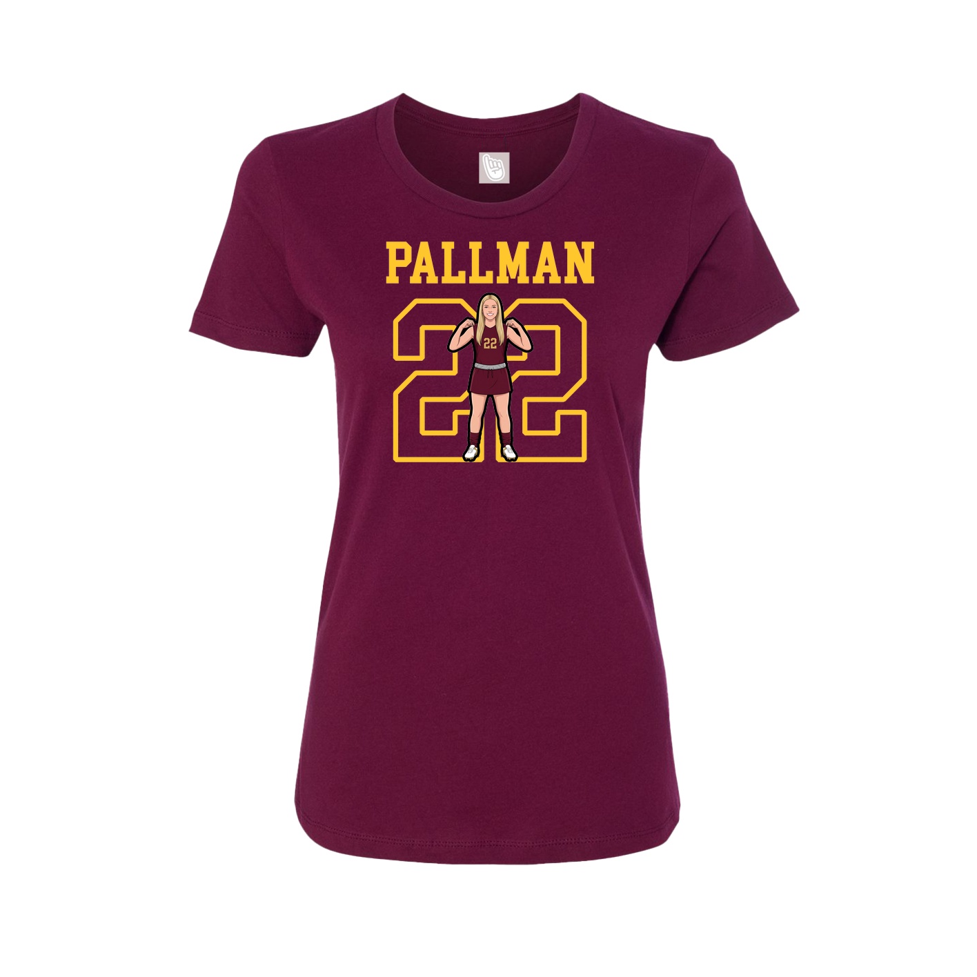 Fitted Women's Tee — Shirsey in Maroon
