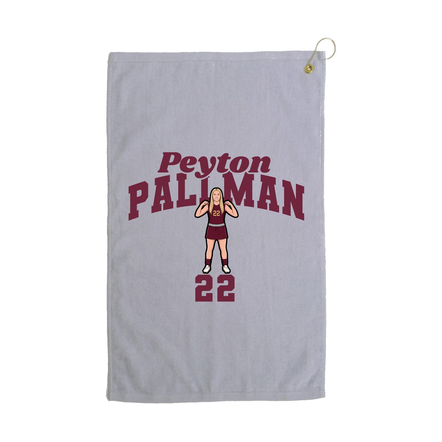 Golf Towel — Signature Arch in Grey