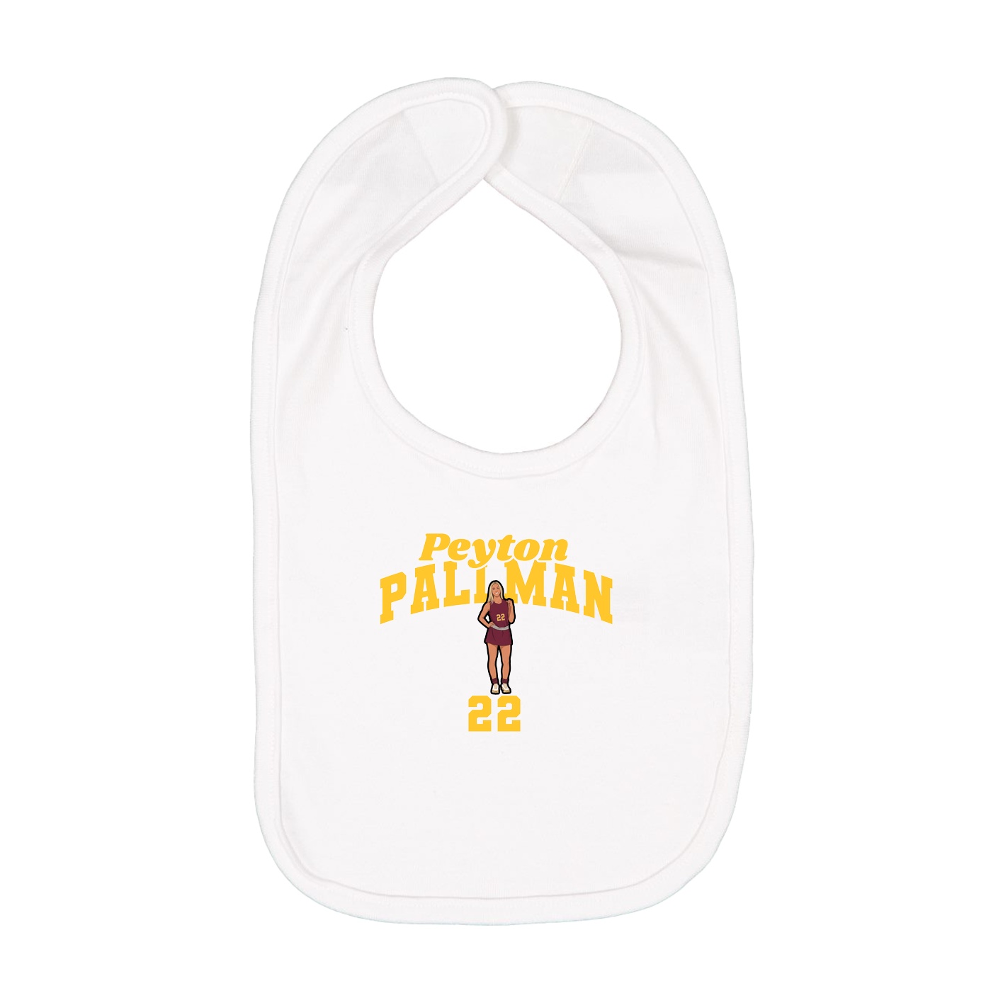 Infant Bib — Signature Arch in White