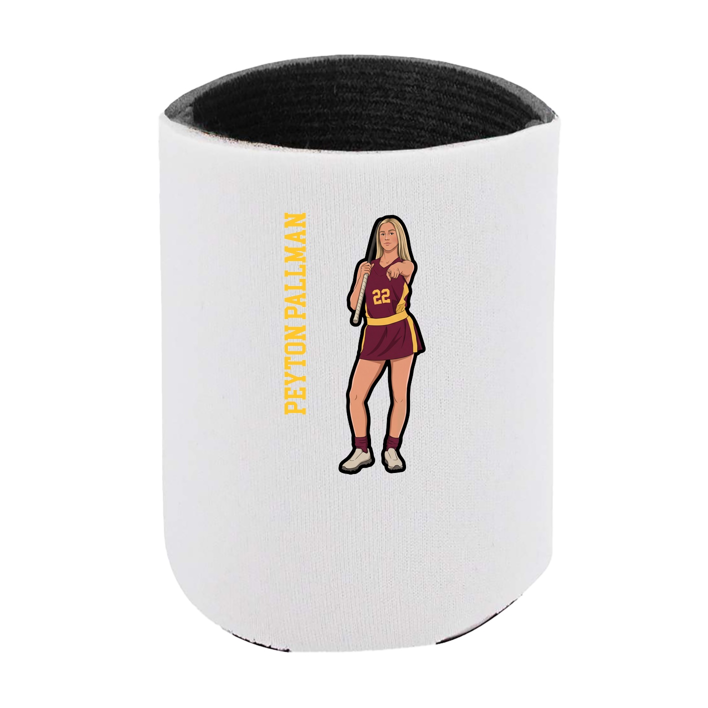Can Holder — Name Vertical in White