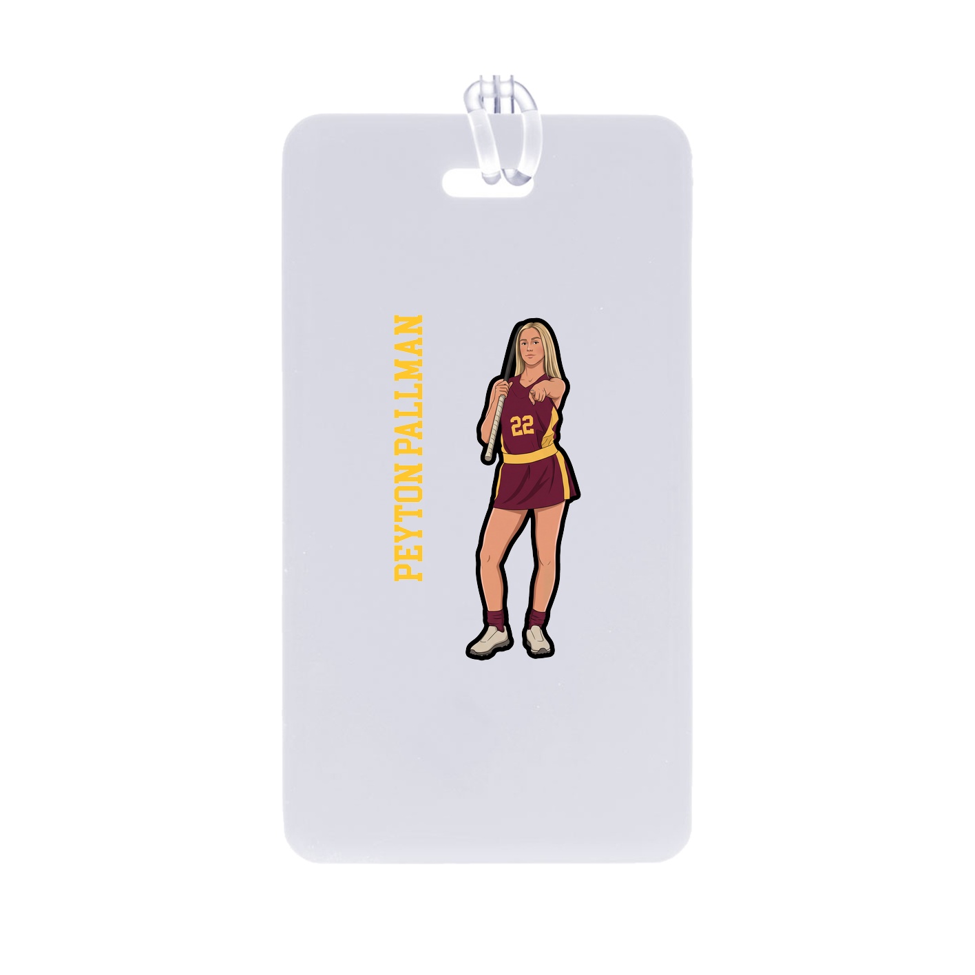 Bag Tag — Name Vertical in Classic