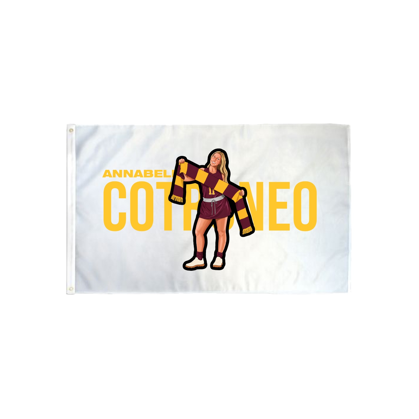 3x5 Flag — Player Name in Classic