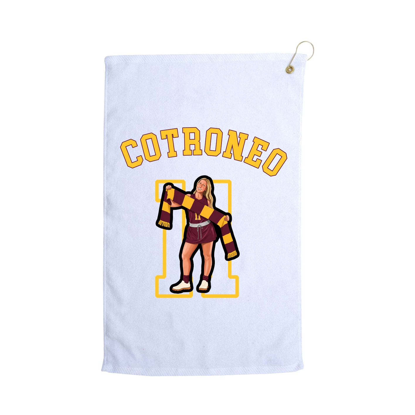 Golf Towel — Shirsey Arch in White
