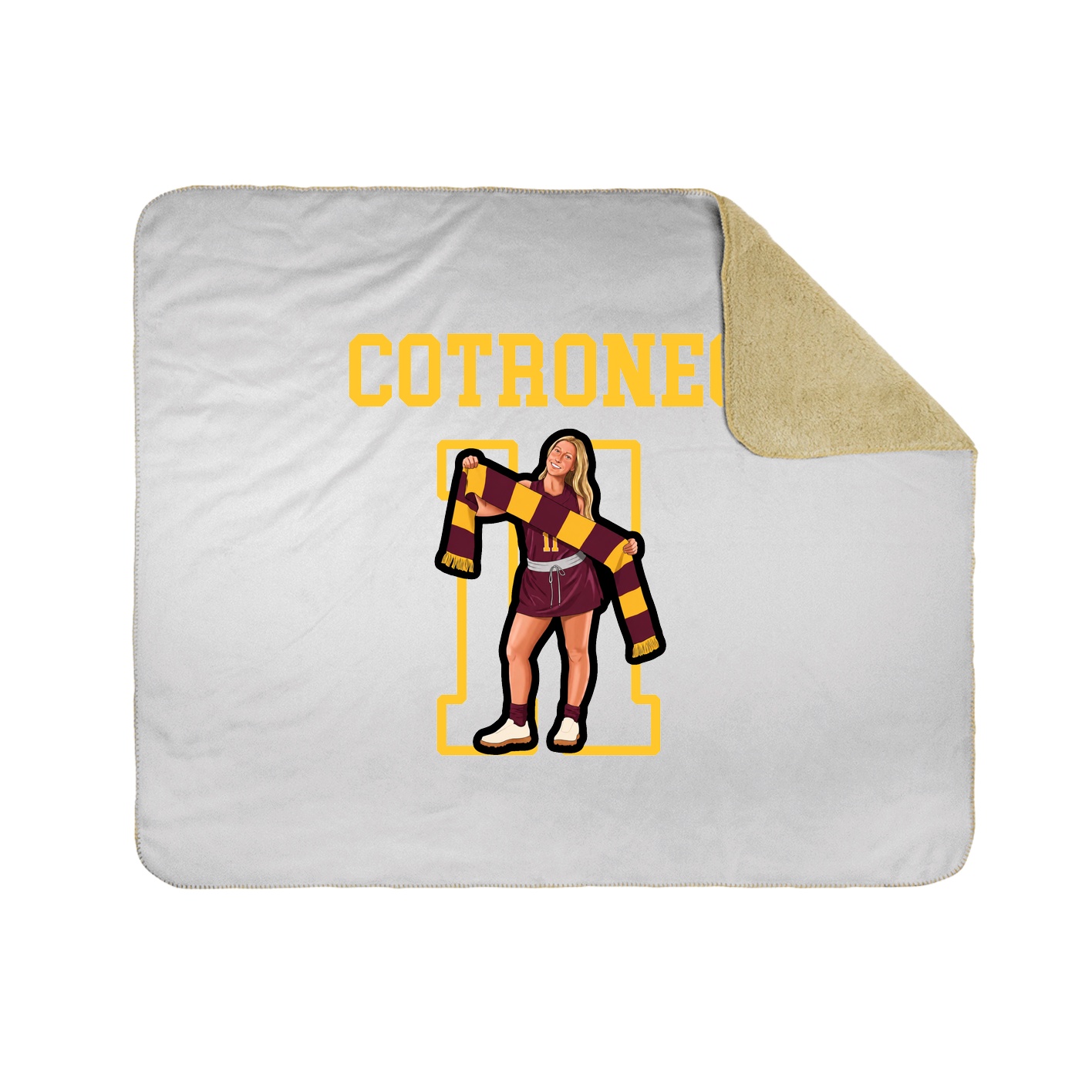Throw Blanket — Shirsey in White