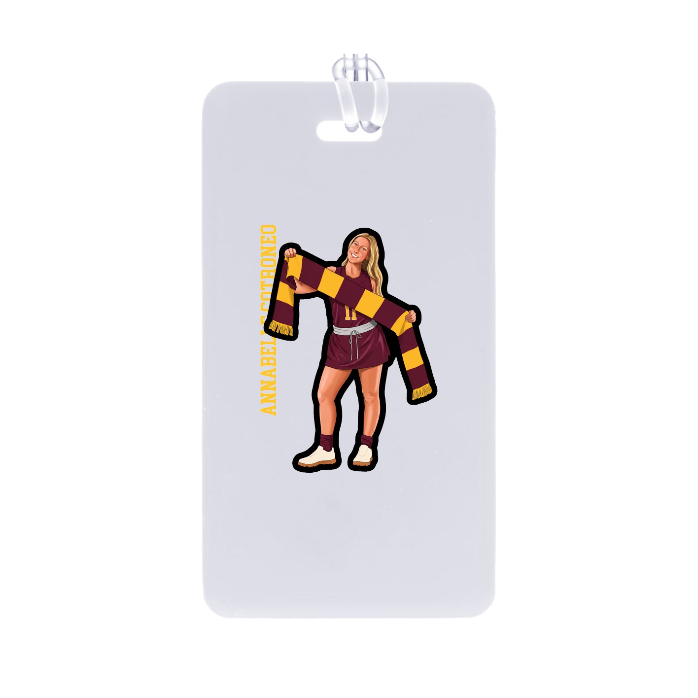Bag Tag — Name Vertical in Classic