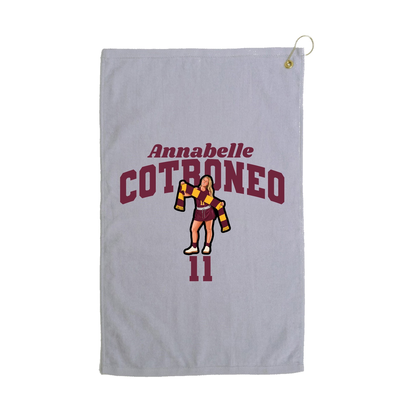 Golf Towel — Signature Arch in Grey