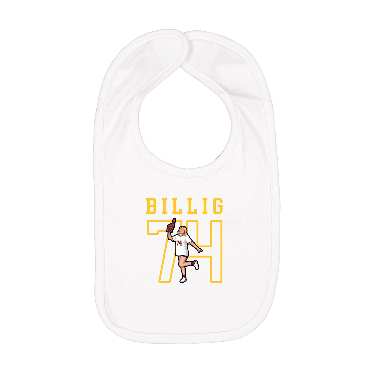 Infant Bib — Shirsey in White