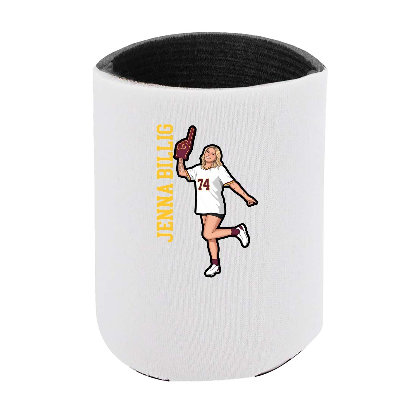 Can Holder — Name Vertical in White