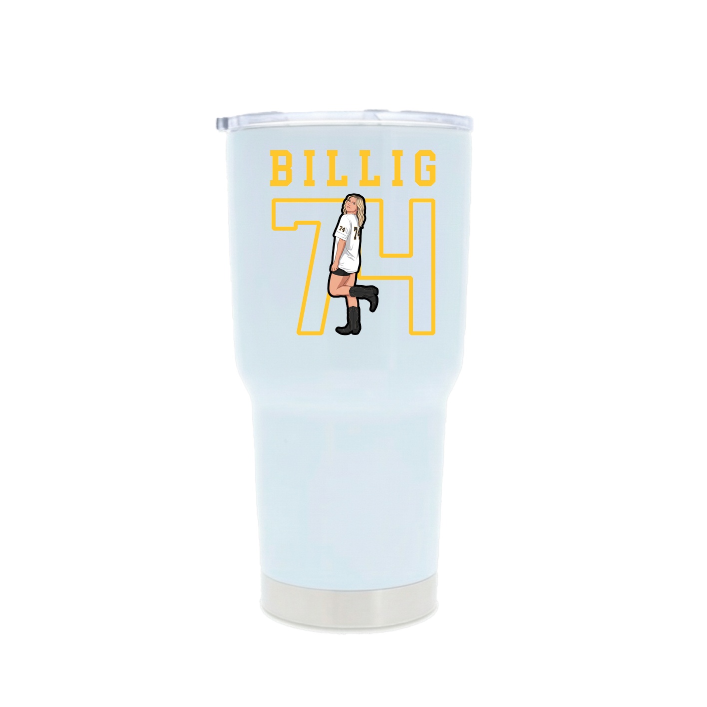 30oz Stainless Steel Tumbler — Shirsey in White