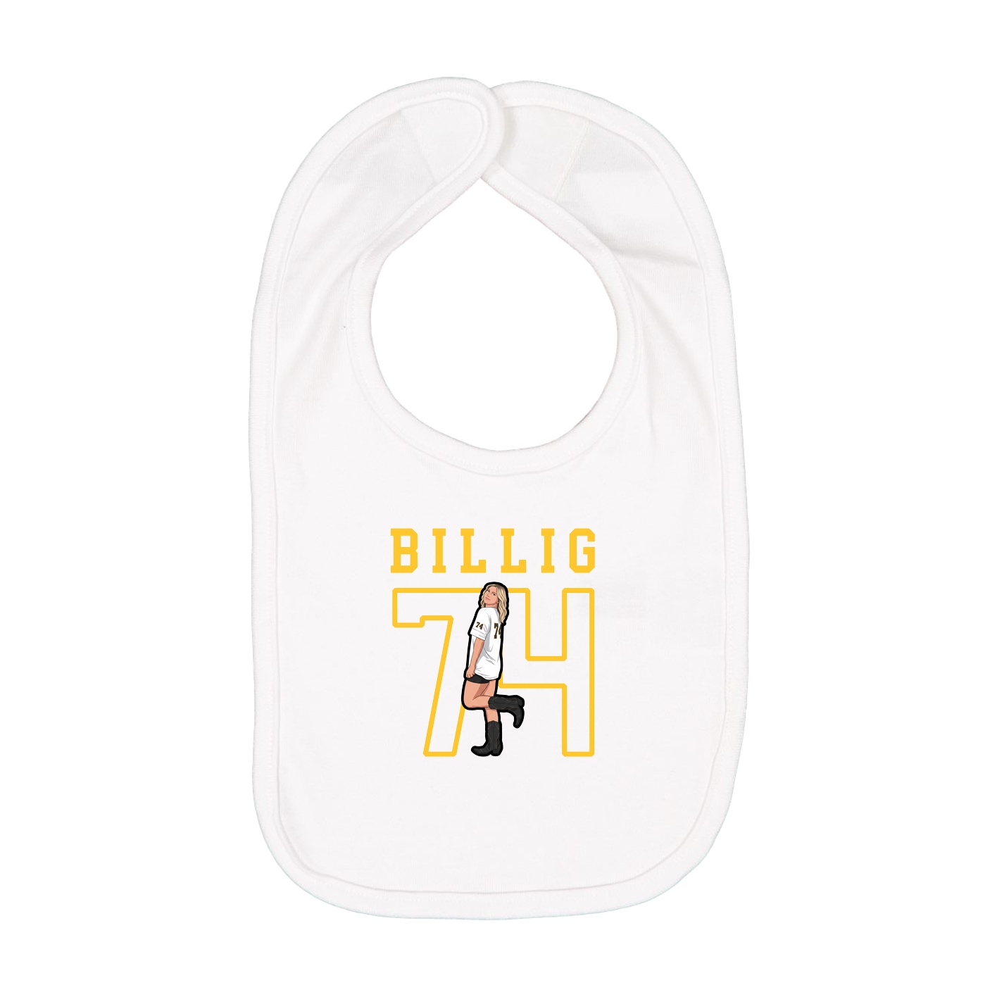 Infant Bib — Shirsey in White