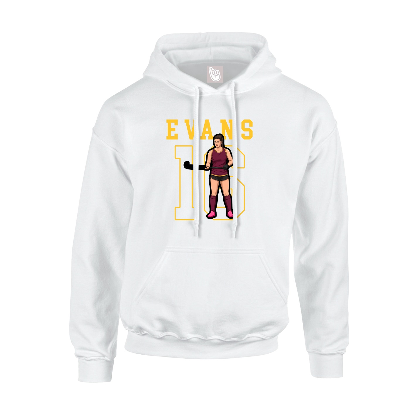 Hoodie — Shirsey in White