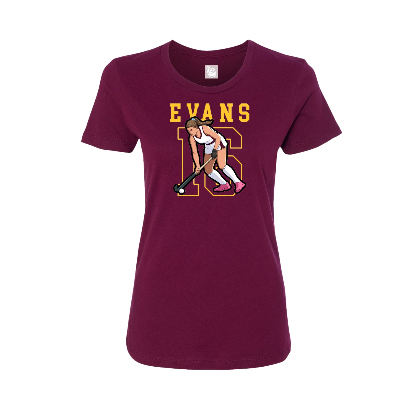 Fitted Women's Tee — Shirsey in Maroon