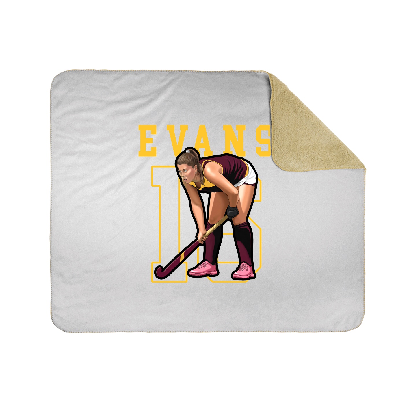 Throw Blanket — Shirsey in White