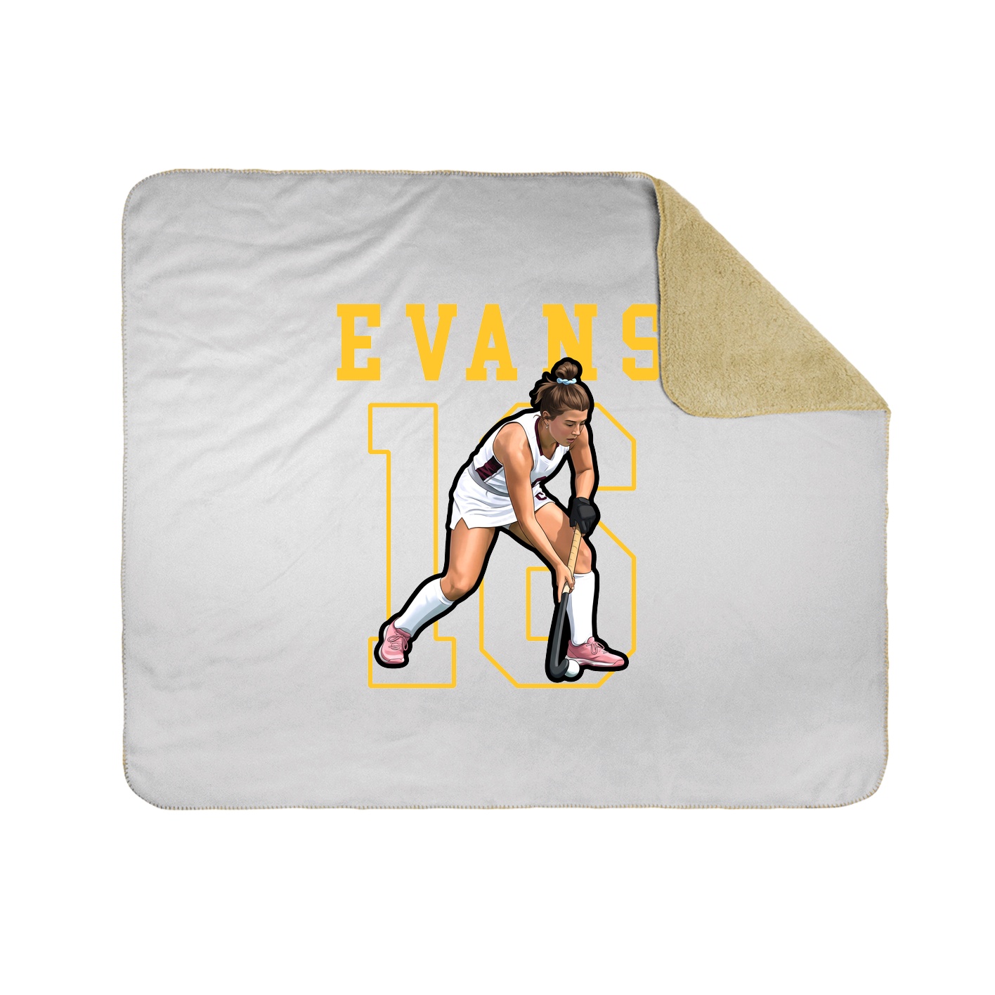 Throw Blanket — Shirsey in White