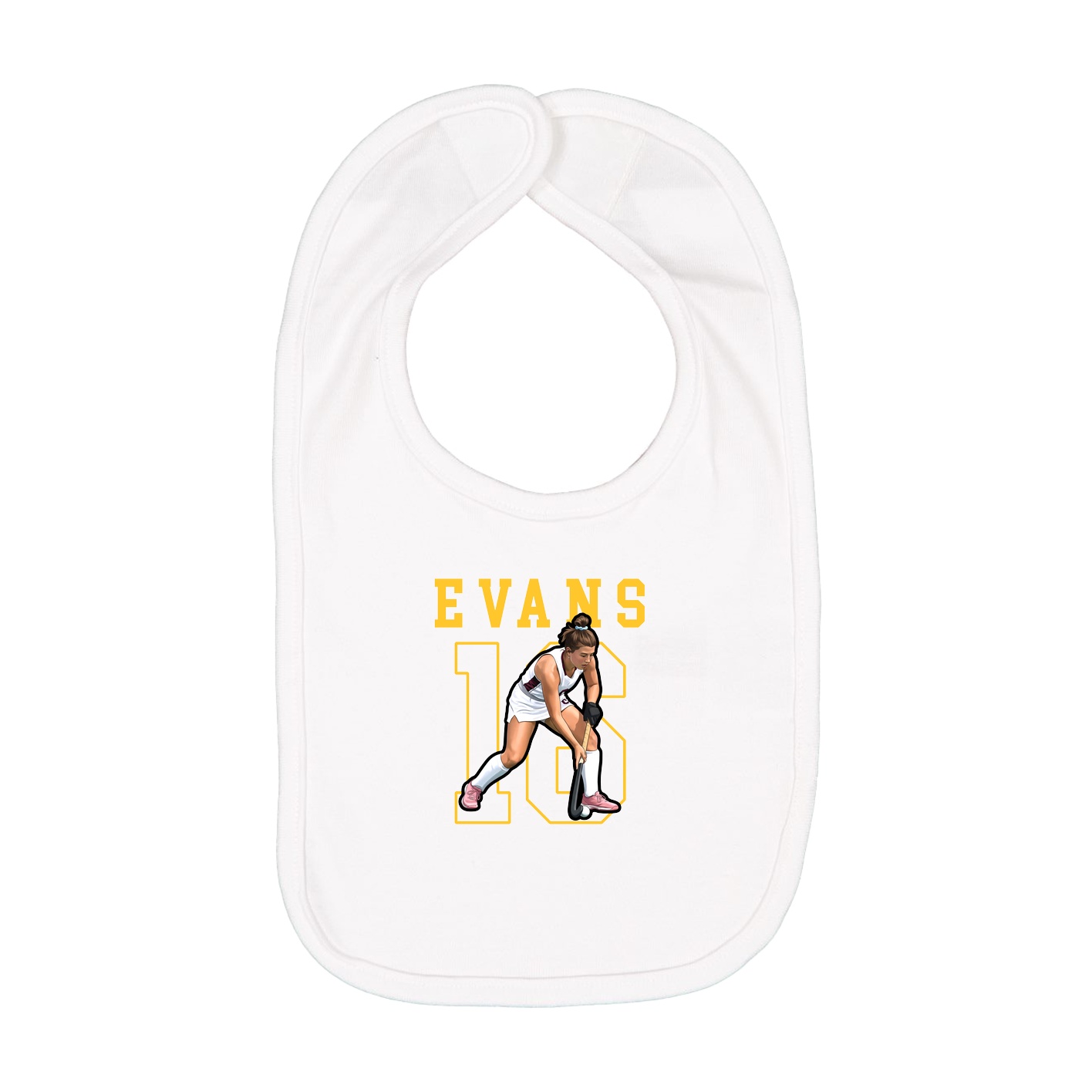 Infant Bib — Shirsey in White