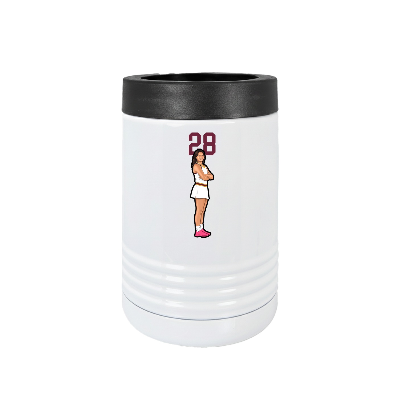 Beverage Holder — Number Top in White