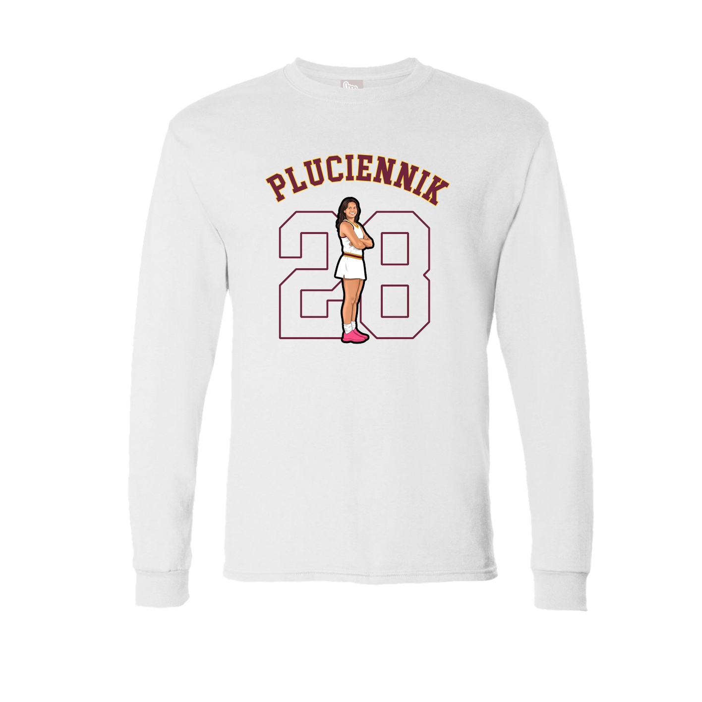 Long Sleeve Tee — Shirsey Arch in White