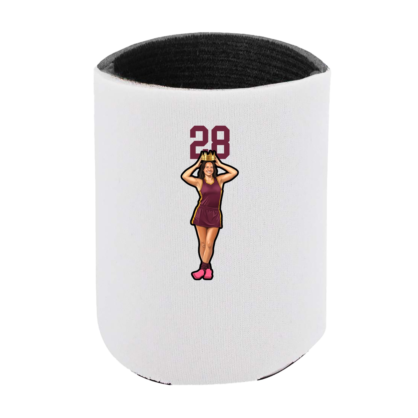 Can Holder — Number Top in White