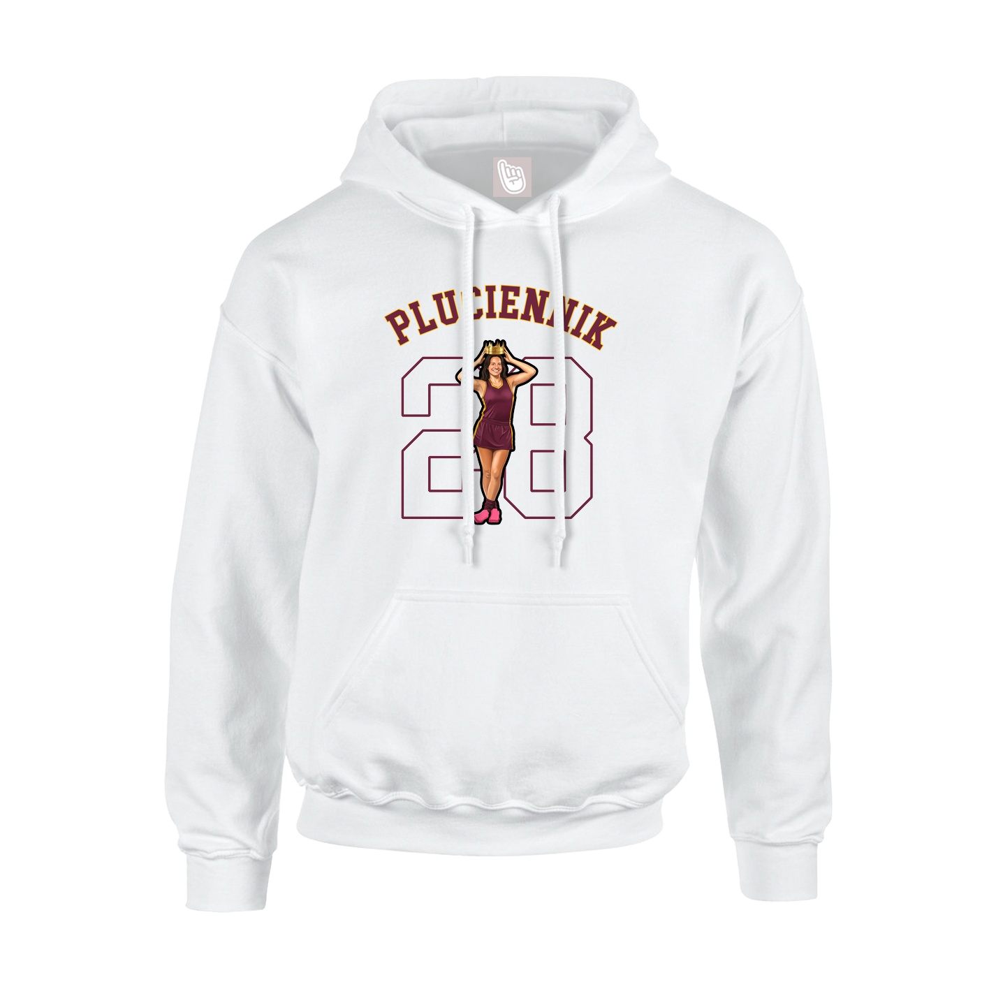 Youth Hoodie — Shirsey Arch in White